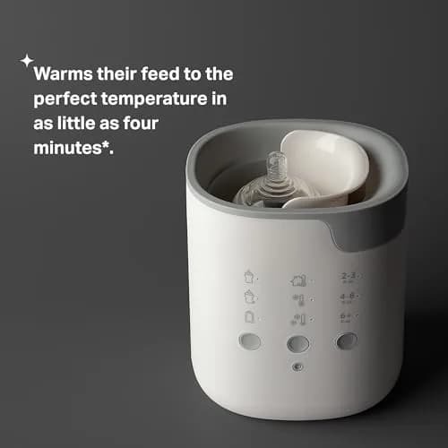 Tommee Tippee Bottle & Food Warmer, Automatic Timer, Touch Settings, 150ml (5.1 Fl Oz) | Warms Milk & Food Fast thumbnail 4