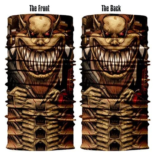 Obacle Skull Brown Skeleton Face Mask Half - Seamless 3D Tube Bandana for Dust & Sun Protection thumbnail 3