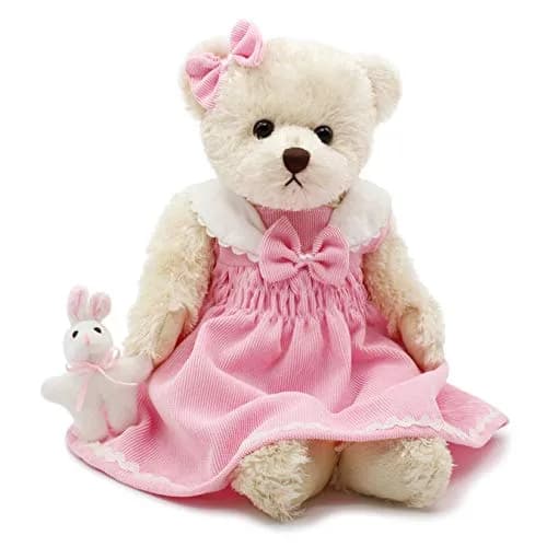 oits cute Teddy Bears Baby 16" Pink Corduroy | Soft Plush Stuffed Animal Toy for Girls & Women thumbnail 4
