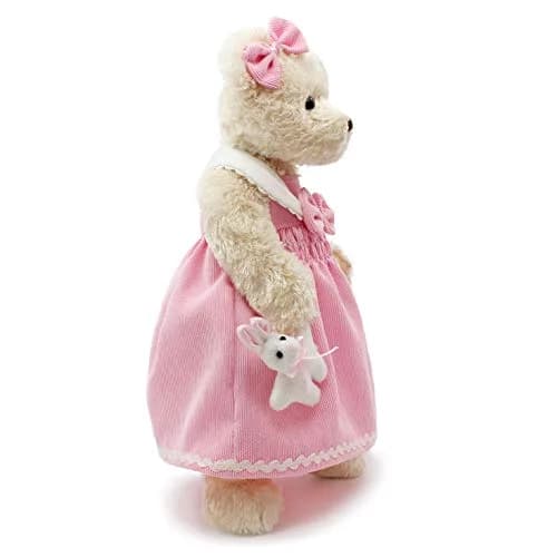 oits cute Teddy Bears Baby 16" Pink Corduroy | Soft Plush Stuffed Animal Toy for Girls & Women thumbnail 2