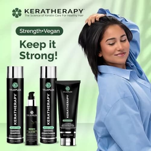 Trueplex KERATHERAPY Bamboo Miracle Smooth & Repair Shampoo 300 ml | Hydrating & Smoothing for Damaged & Frizzy Hair thumbnail 8
