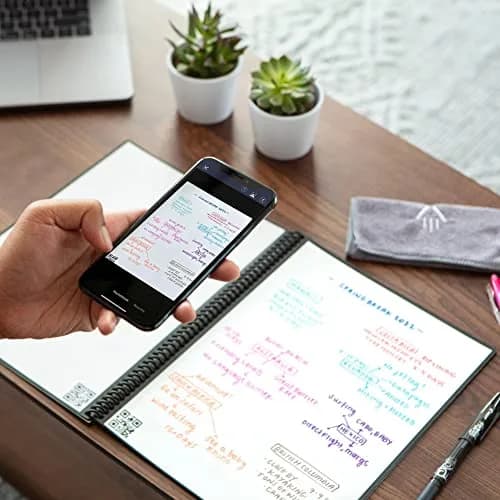 Rocketbook Fusion Hybrid Reusable Planner Notebook, Executive 6x8.8, Black | 42 Pages thumbnail 2