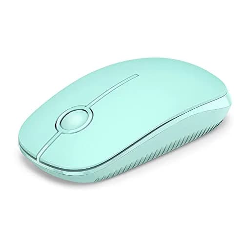 VssoPlor Wireless Mouse, 2.4G Slim Computer Laptop Mouse, Mint Green | Quiet Clicks & Stable Connection thumbnail 1