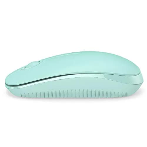 VssoPlor Wireless Mouse, 2.4G Slim Computer Laptop Mouse, Mint Green | Quiet Clicks & Stable Connection thumbnail 8