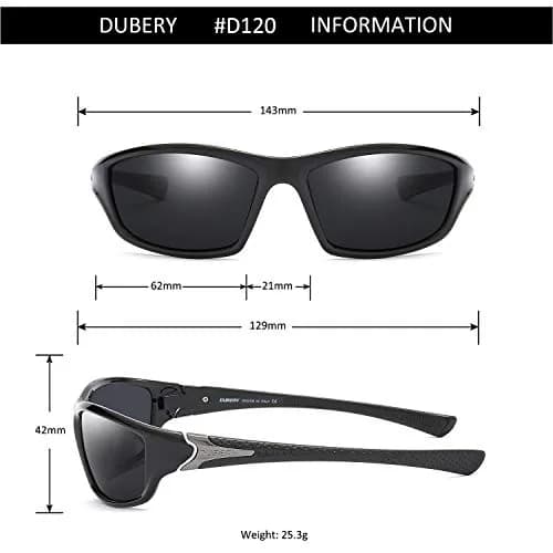 DUBERY Mens Sports Polarized Sunglasses 100% UV Protection | Lightweight & Stylish for Outdoor Activities thumbnail 5