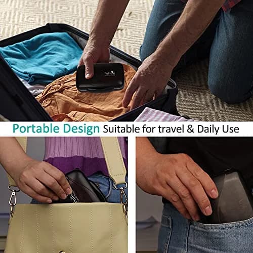 Fullicon Moisture Proof Travel Pill Organizer, 8 Compartments, Blue | Large Capacity, Airtight & Labelable thumbnail 6