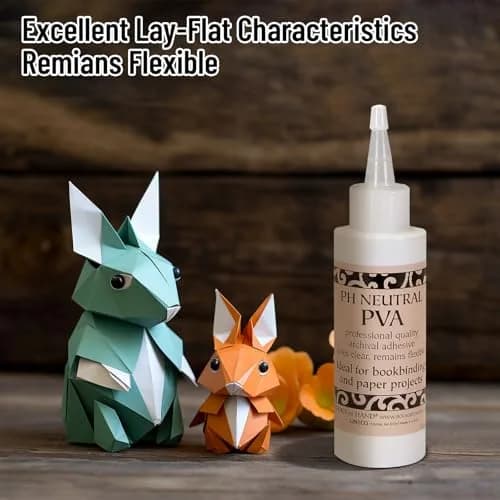 Books By Hand PH Neutral PVA Adhesive 118ml (4 Ounce) | Archival Quality for Bookbinding & Paper Projects thumbnail 3