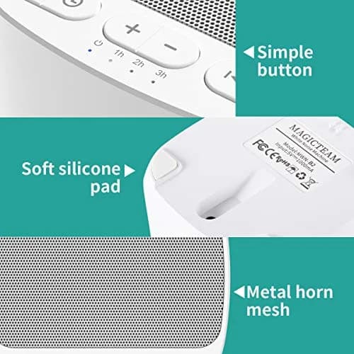 Magicteam Sleep Sound White Noise Machine 10cm x 10cm x 6cm | 40 Soothing Sounds for Baby, Kids, Adults thumbnail 6