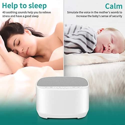 Magicteam Sleep Sound White Noise Machine 10cm x 10cm x 6cm | 40 Soothing Sounds for Baby, Kids, Adults thumbnail 7