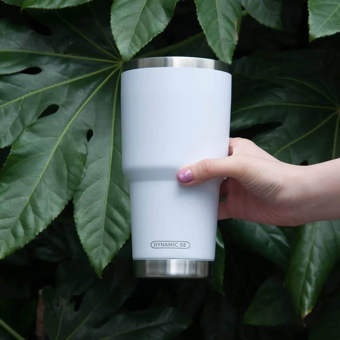 D·S White 30oz (887ml) Tumbler Set | Double Wall Vacuum Insulated Travel Coffee Mug - view 6