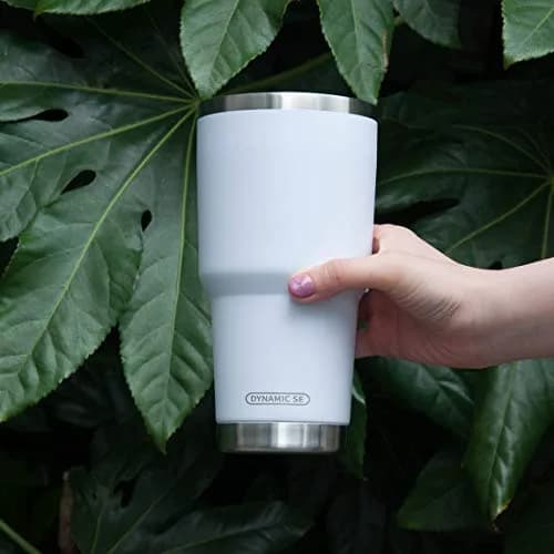 D·S White 30oz (887ml) Tumbler Set | Double Wall Vacuum Insulated Travel Coffee Mug thumbnail 6