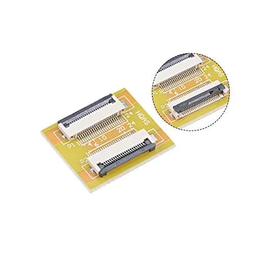 uxcell 0.5mm Pitch 22 Pin to 22 Pin Extension Connector for FFC FPC Cable | PCB Support Adapter thumbnail 3