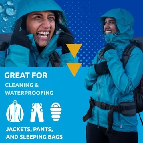 Nikwax Hardshell Cleaning & Waterproofing Duo-Pack 2L (67.6 Fl Oz) | Restores Water Repellency for Jackets & Outdoor Gear thumbnail 2