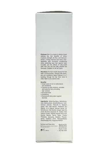 J Beverly Hills Platinum 5 In 1 Leave-in Styling Emulsion Cream, 100ml (3.4 Fl Oz) | Hair Strength & Manageability thumbnail 5