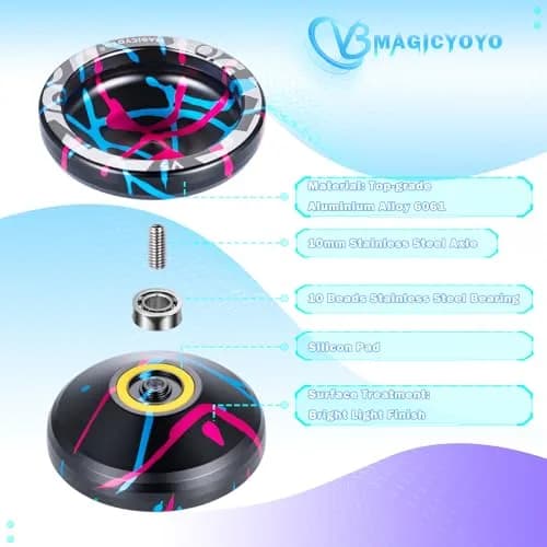 MAGICYOYO V3 Responsive Yo-yo for Kids 8-12 & Beginners, Aluminum Alloy 6061, 65 g (2.29 oz) thumbnail 5