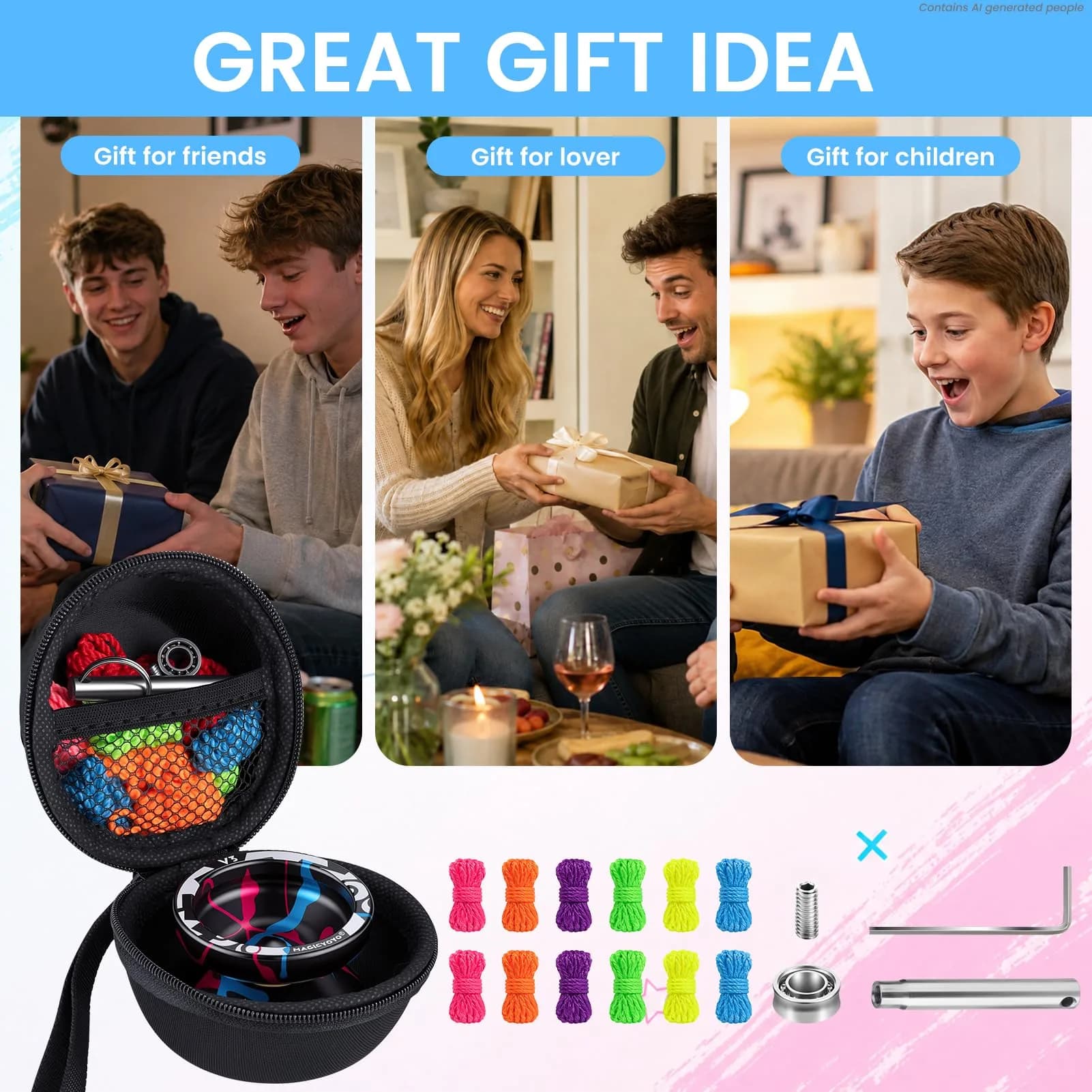 MAGICYOYO V3 Responsive Yo-yo for Kids 8-12 & Beginners, Aluminum Alloy 6061, 65 g (2.29 oz) - view 6
