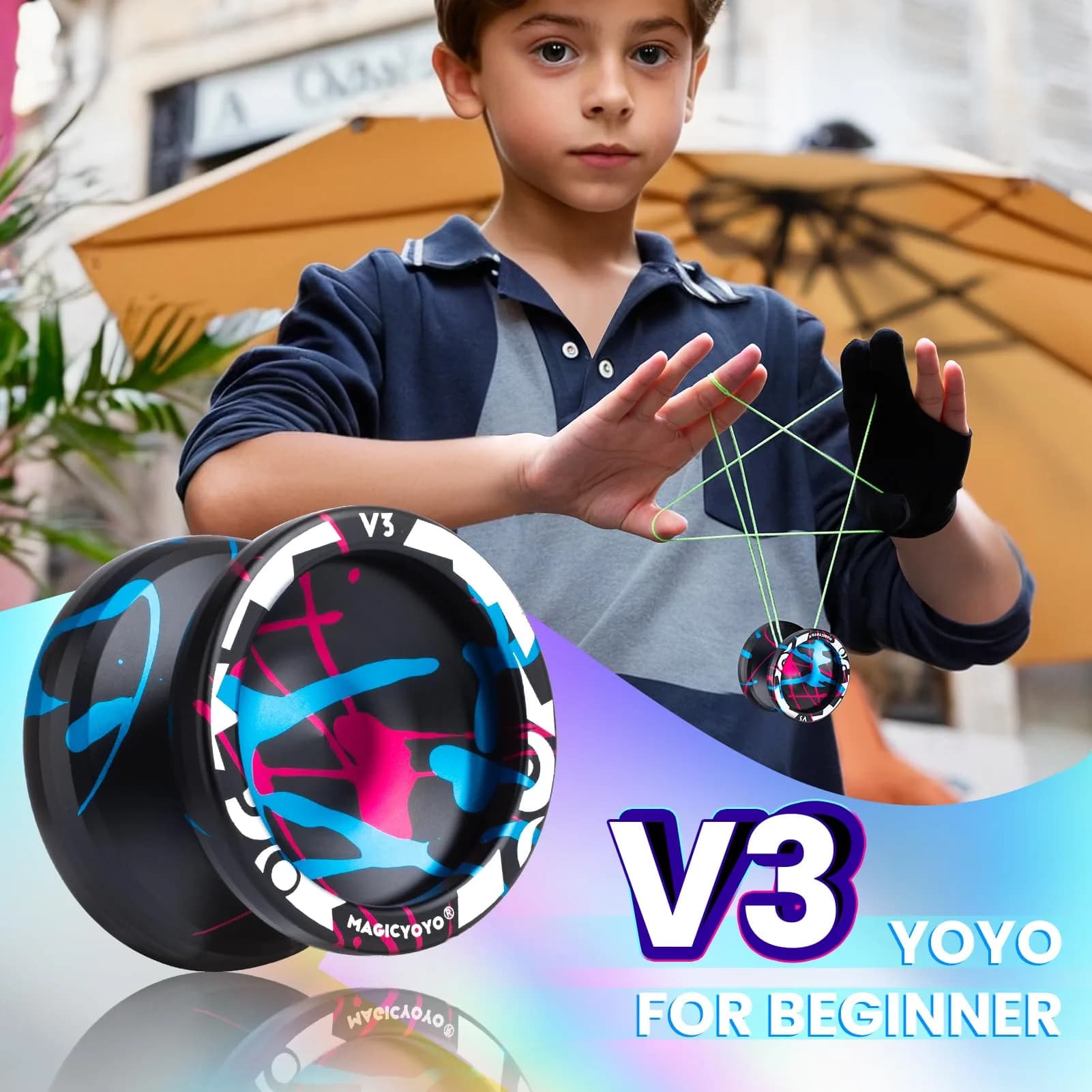 MAGICYOYO V3 Responsive Yo-yo for Kids 8-12 & Beginners, Aluminum Alloy 6061, 65 g (2.29 oz) - view 3