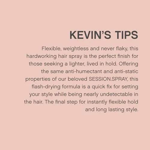 KEVIN.MURPHY SESSION.SPRAY FLEX Flexible Finishing Spray, 3.4 fl oz | Humidity Resistant, Lightweight Hold for All Hair Types thumbnail 6