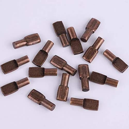 Tbestmax 5 mm Shelf Support Pegs 120 Pcs | Stainless Steel Cabinet Shelf Pins for Bookcases thumbnail 4