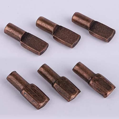 Tbestmax 5 mm Shelf Support Pegs 120 Pcs | Stainless Steel Cabinet Shelf Pins for Bookcases thumbnail 3
