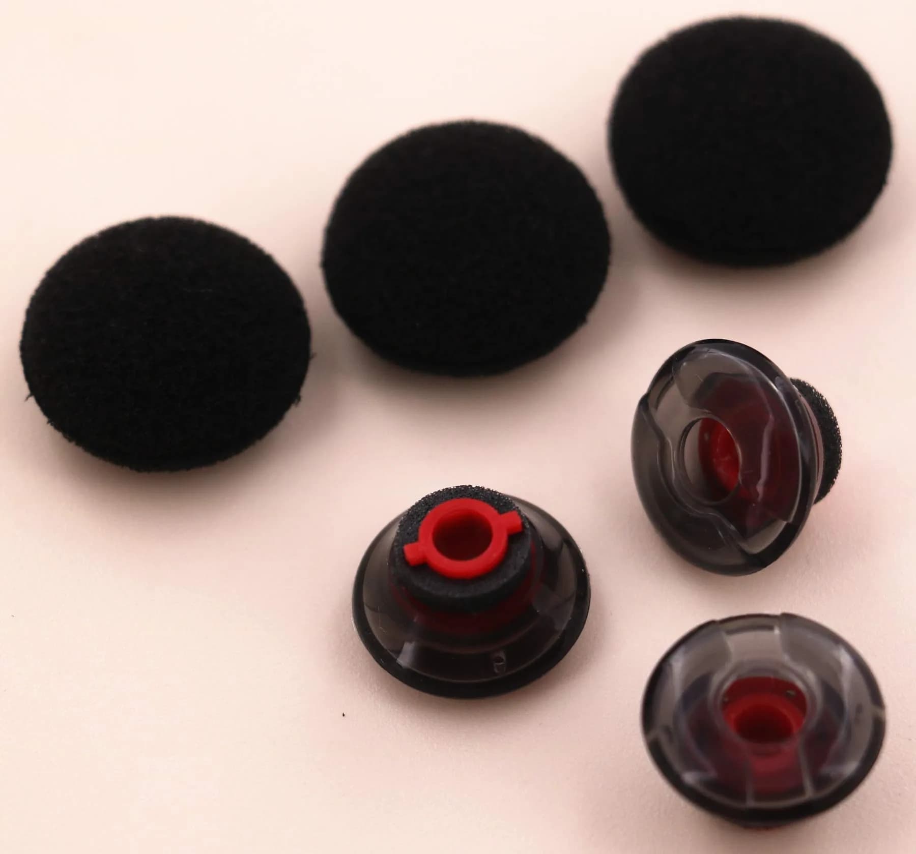 IiEXCEL Gray 3 Pack Replacement Eartips for Plantronics Voyager 5200 & Legend Headsets | Medium Size Gel Silicone Ear Gels & Foam Covers - view 5