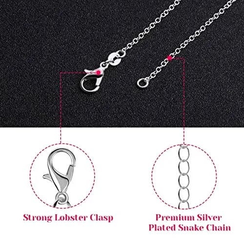 Selizo 30 Pack Silver Plated Cable Necklace Chains 18 Inches (45.7 cm) | Jewelry Making Supplies thumbnail 3