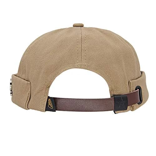 jerague 2 Piece Brimless Docker Cap Adjustable Leather Buckle | Casual Unisex Style (70-120 chars) thumbnail 3