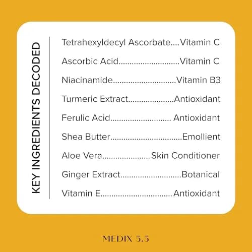 Medix 5.5 Vitamin C Brightening Cream with Niacinamide - 15 Fl Oz (Pack of 2) - For Dark Spots & Wrinkles thumbnail 4