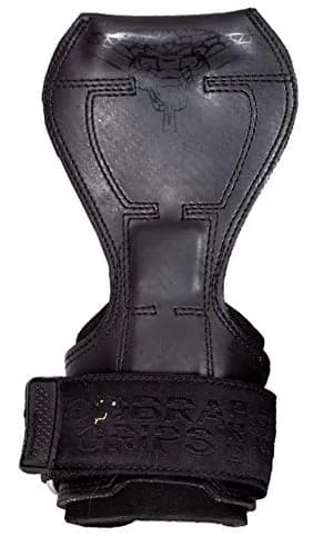 Cobra Grips FIT Jet Black Rubber Weight Lifting Gloves with Wrist Wraps - 4.25-7.0" Wrist - main product image