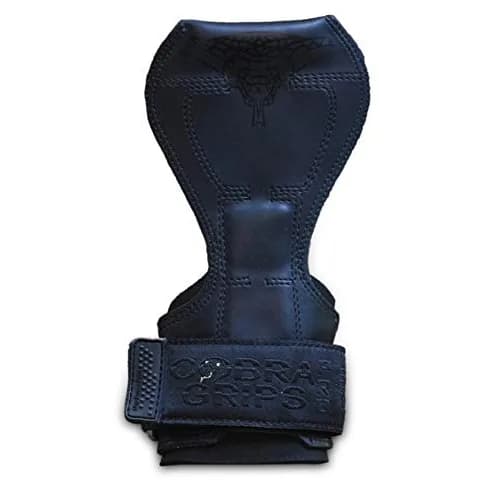 Cobra Grips FIT Jet Black Rubber Weight Lifting Gloves with Wrist Wraps - 4.25-7.0" Wrist thumbnail 2