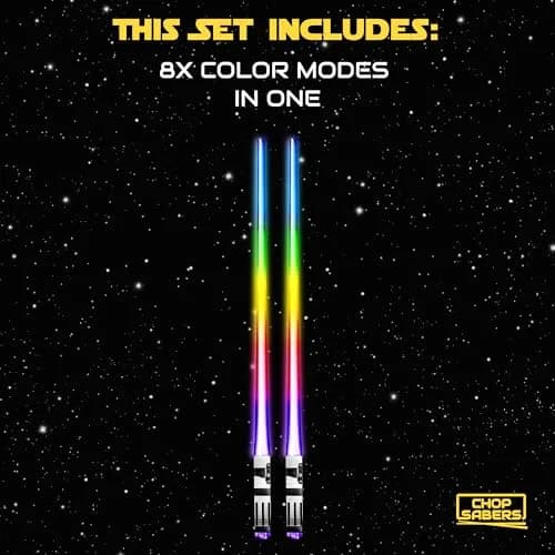 ChopSabers LED Lightsaber Chopsticks 25.9 cm (10.25 in) | 8 Color Modes thumbnail 5
