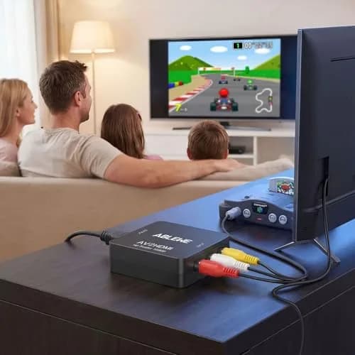 ABLEWE RCA to HDMI Converter 1080P | AV to HDMI Adapter for TV/PC/PS3/ Xbox thumbnail 4