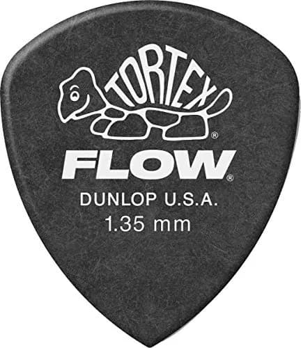Jim Dunlop Tortex Flow Guitar Picks 1.35mm (72 Pack) | Precision Attack & Superior Grip thumbnail 1