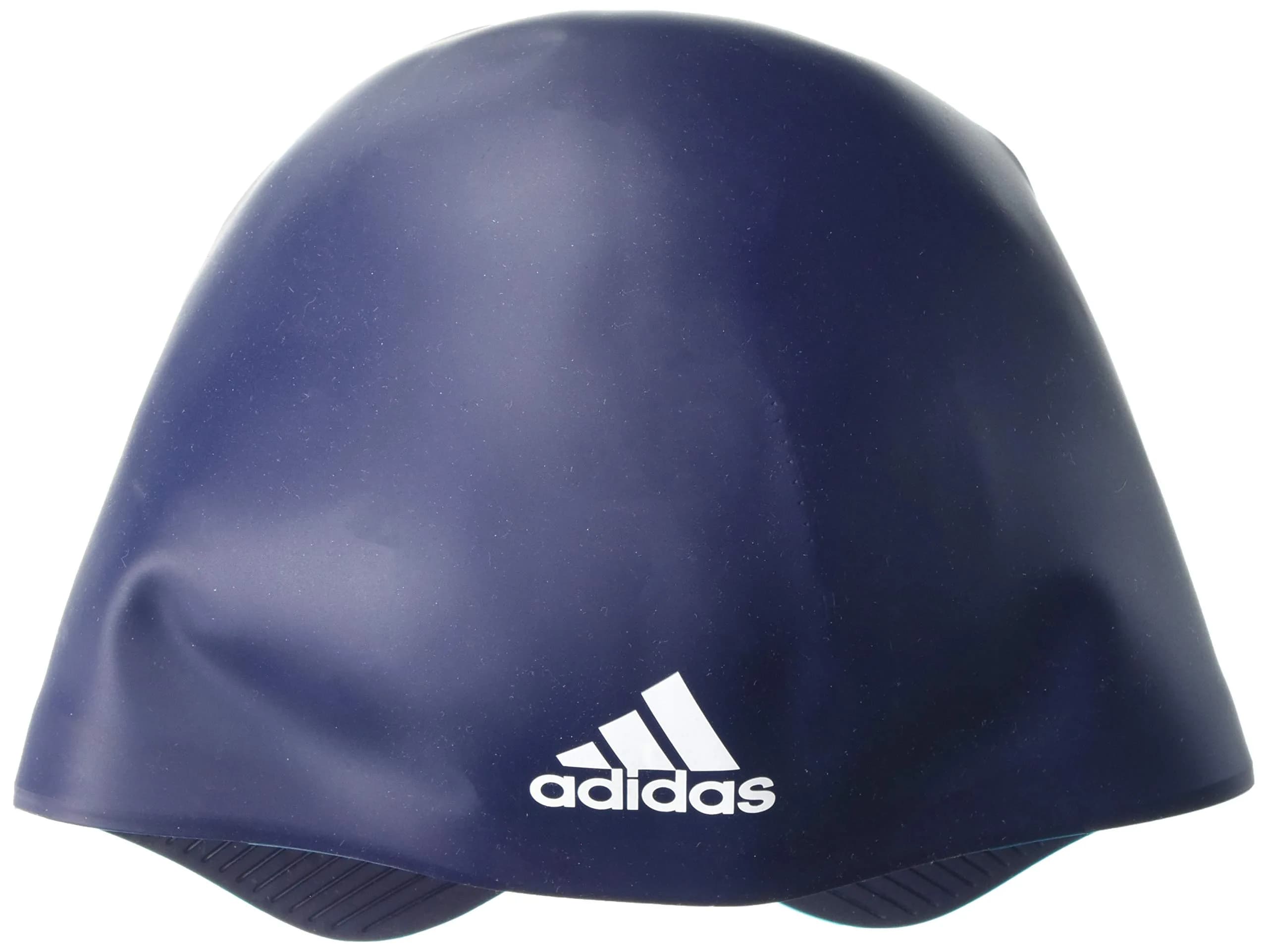 adidas Adizero XX Competition Silicone Swim Cap Large | Pre-shaped Back for Race Fit — Night Indigo/White