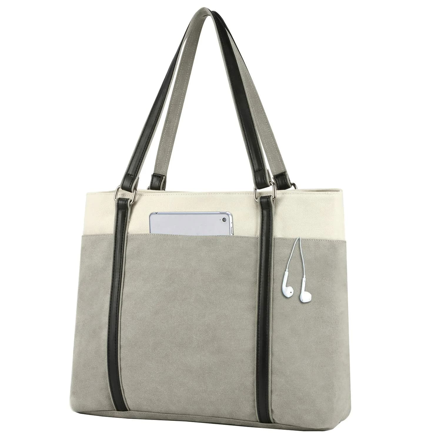 BAG WIZARD Laptop Tote Bag for Women, 15.6 Inch Work Bag with Laptop Compartment and Zipper, 14L (0.49 cu ft) | Organized Carry-On for Office & Travel - main product image