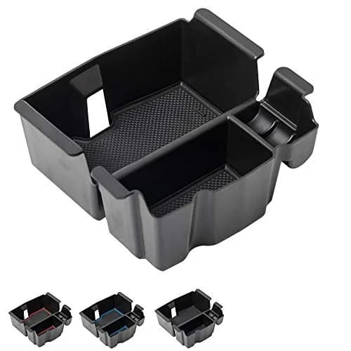 EDBETOS Center Console Organizer Tray for Jeep Wrangler JL/JT 2018-2024 | Black ABS Plastic with Rubber Liner thumbnail 7