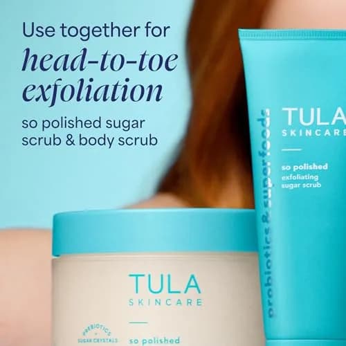 TULA So Polished Gentle Exfoliating Sugar Face Scrub, 2.9 oz | Gently Polishes & Brightens Skin thumbnail 8