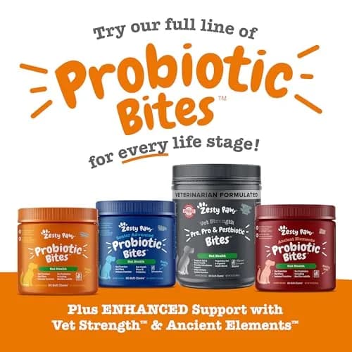Zesty Paws Probiotics for Dogs - Gut Health, Chicken, 90 Ct | Supports Digestive & Immune Health thumbnail 8