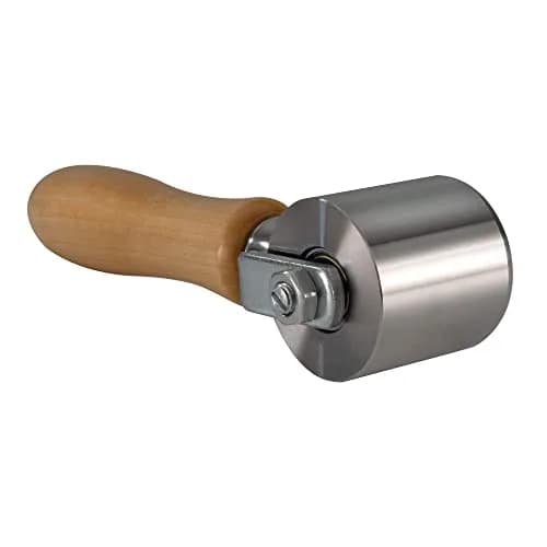 RecPro 2" Steel Roller with Wood Handle for Sealant Tape | RV Roof Repair | Sealant Steel Seam Roller 1-1/2" X 2" Radius Edge thumbnail 8