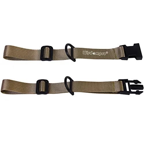 Wisdompro Backpack Chest Strap, Heavy Duty Webbing, Khaki | Adjustable Shoulder Strap for Outdoor Activities — Khaki