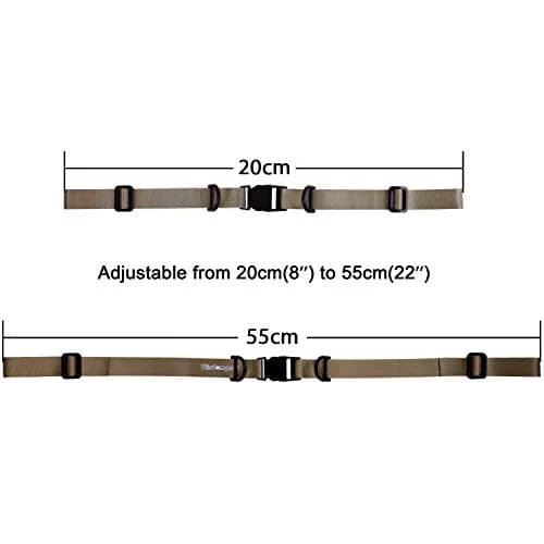 Wisdompro Backpack Chest Strap, Heavy Duty Webbing, Khaki | Adjustable Shoulder Strap for Outdoor Activities thumbnail 3