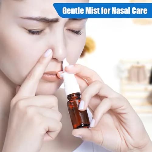 ARTIBETTER 15ml Refillable Nasal Spray Bottle Amber Plastic | Compact Leakproof Mist for Travel & Personal Care thumbnail 3