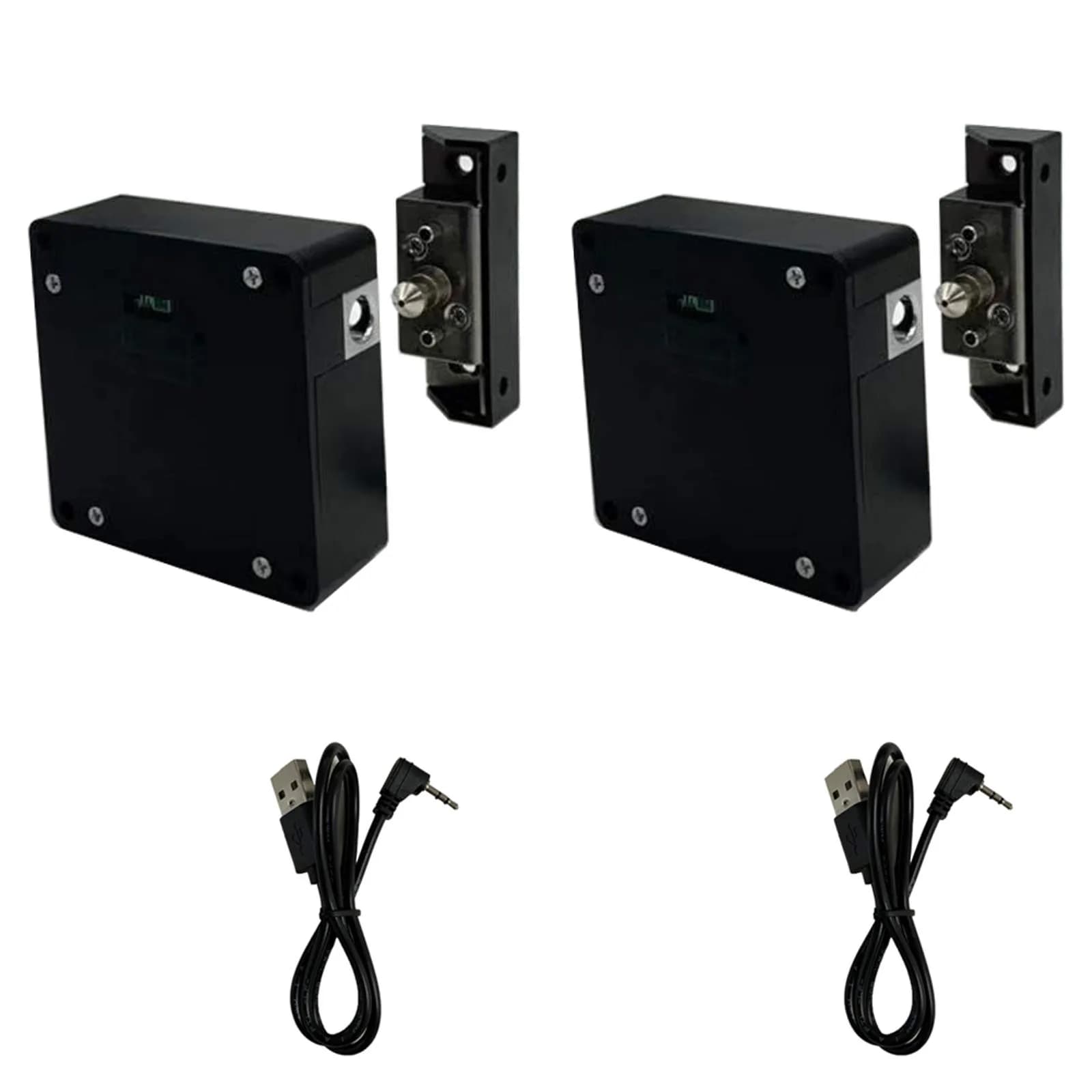 WOOCH RFID Lock Electronic Cabinet Lock 2 Pack | Hidden DIY Lock with USB Cable for Wooden Cabinets - main product image