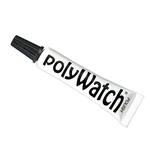 Polywatch Plastic Watch Cleaning Kit – 5ml Watch Polish for Plastic, Acrylic & Hesalite Crystals – Includes Buffing String & Polishing Cloth thumbnail 2