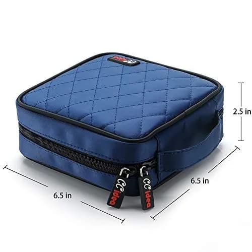 CCidea CD DVD Case Holder, Blue | Multiple Capacity Disc Organizer, Anti-Scratch & Portable (40/96/200 discs) thumbnail 2