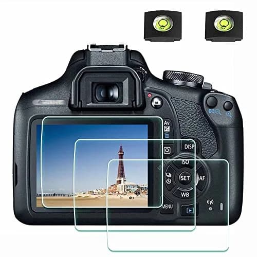 ULBTER Screen Protector for Canon EOS Rebel T7 T6 T5 2000D Camera | 3+2 Pack, 9H Tempered Glass, HD Clarity, Bubble-Free thumbnail 1