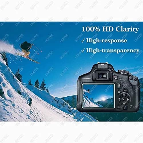 ULBTER Screen Protector for Canon EOS Rebel T7 T6 T5 2000D Camera | 3+2 Pack, 9H Tempered Glass, HD Clarity, Bubble-Free thumbnail 5