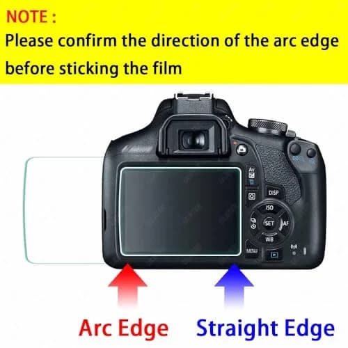 ULBTER Screen Protector for Canon EOS Rebel T7 T6 T5 2000D Camera | 3+2 Pack, 9H Tempered Glass, HD Clarity, Bubble-Free thumbnail 2