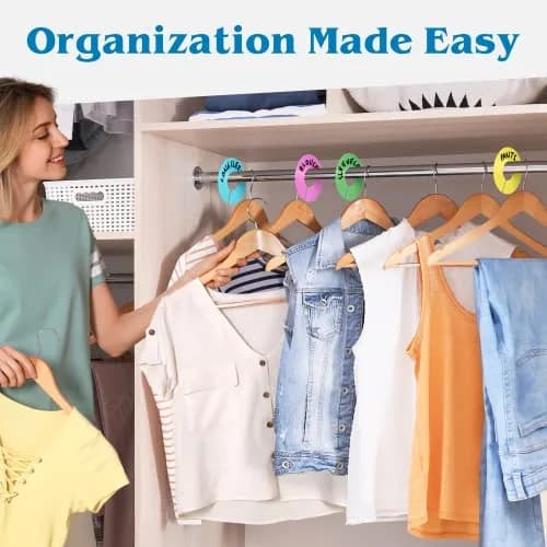ERA Accents 30 Color Closet Dividers for Hanging Clothes | Organize Baby to Adult Wardrobes thumbnail 8
