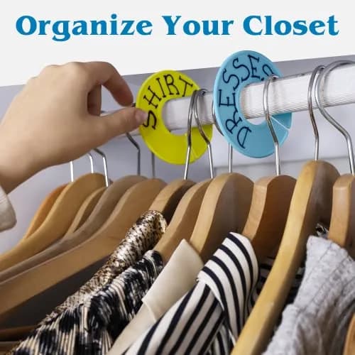 ERA Accents 30 Color Closet Dividers for Hanging Clothes | Organize Baby to Adult Wardrobes thumbnail 2